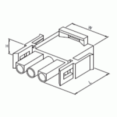 3'LÜ YUVARLAK KONNEKTÖR  ERKEK 